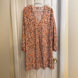 Old Navy Long Sleeve Floral Dress